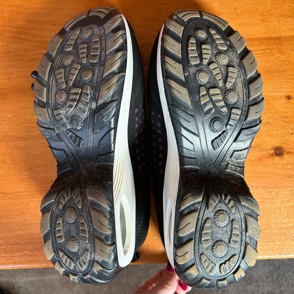 Women's Walking Shoes Sock Sneakers - Mesh Easy Lace Air Cushion Platform Shoes - Picture 6 of 10